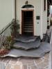 06 - Artigianale maestria, abitare pavimenti, continuum, textured, veined grey slate, round cobblestone, homes, stone paving, opus incertum, cobble paving, stairs